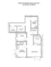 5635 N Scottsdale, Scottsdale, AZ for lease Floor Plan- Image 1 of 6