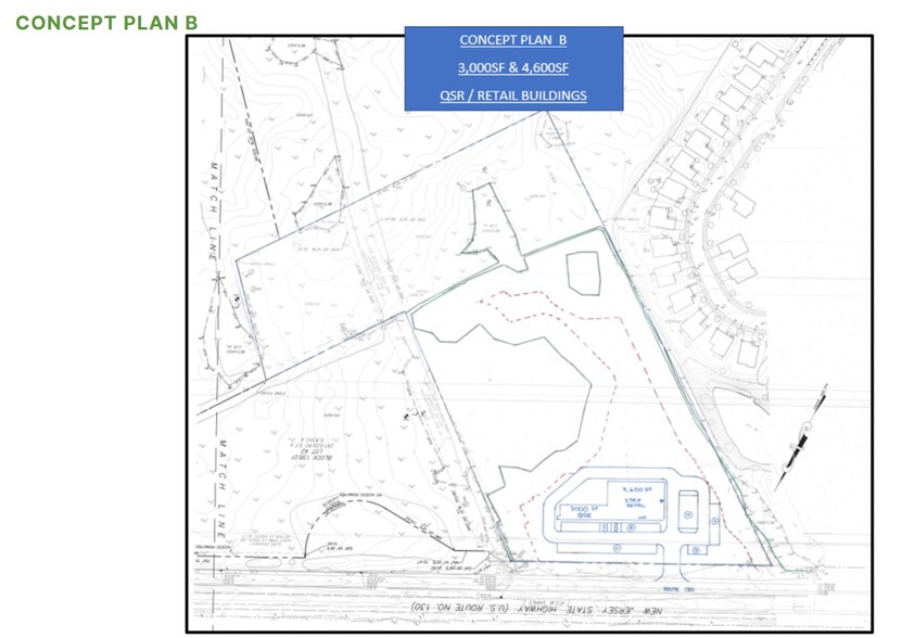 Route 130, Bordentown, NJ for lease - Site Plan - Image 3 of 4