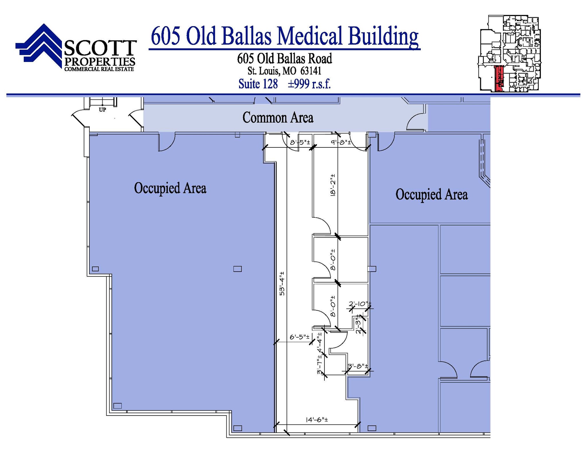 605 Old Ballas Rd, Creve Coeur, MO for lease Floor Plan- Image 1 of 1