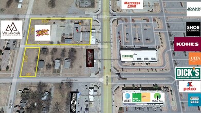 206 NW Dearborn Ave, Lawton, OK - aerial  map view