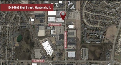 1040-1060 High St, Mundelein, IL - aerial  map view