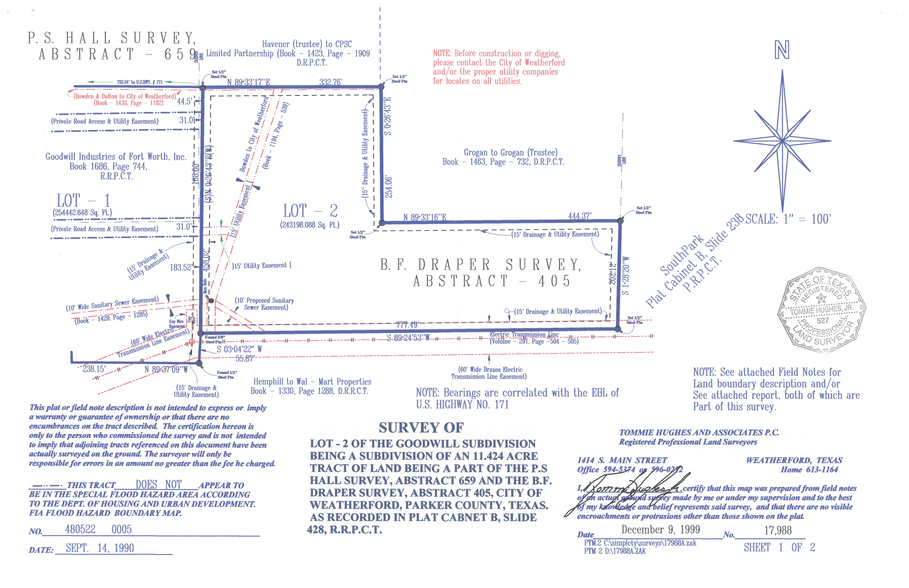 102 College Park Dr, Weatherford, TX for sale - Plat Map - Image 3 of 3