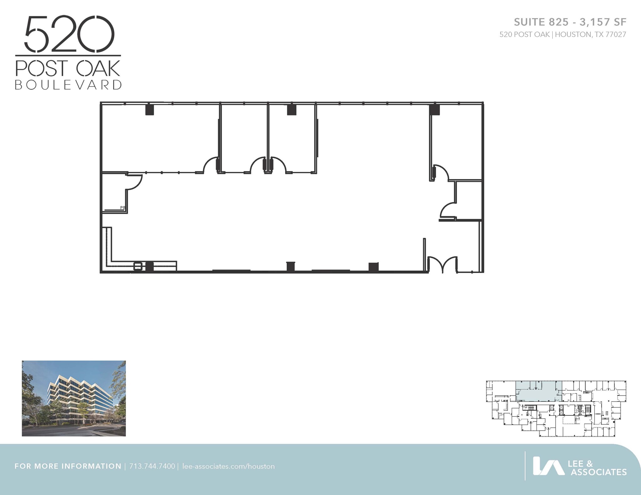 520 Post Oak Blvd, Houston, TX for lease Floor Plan- Image 1 of 1