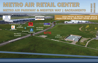 More details for NEC Metro Air Parkway and Meister way, Sacramento, CA - Retail for Lease