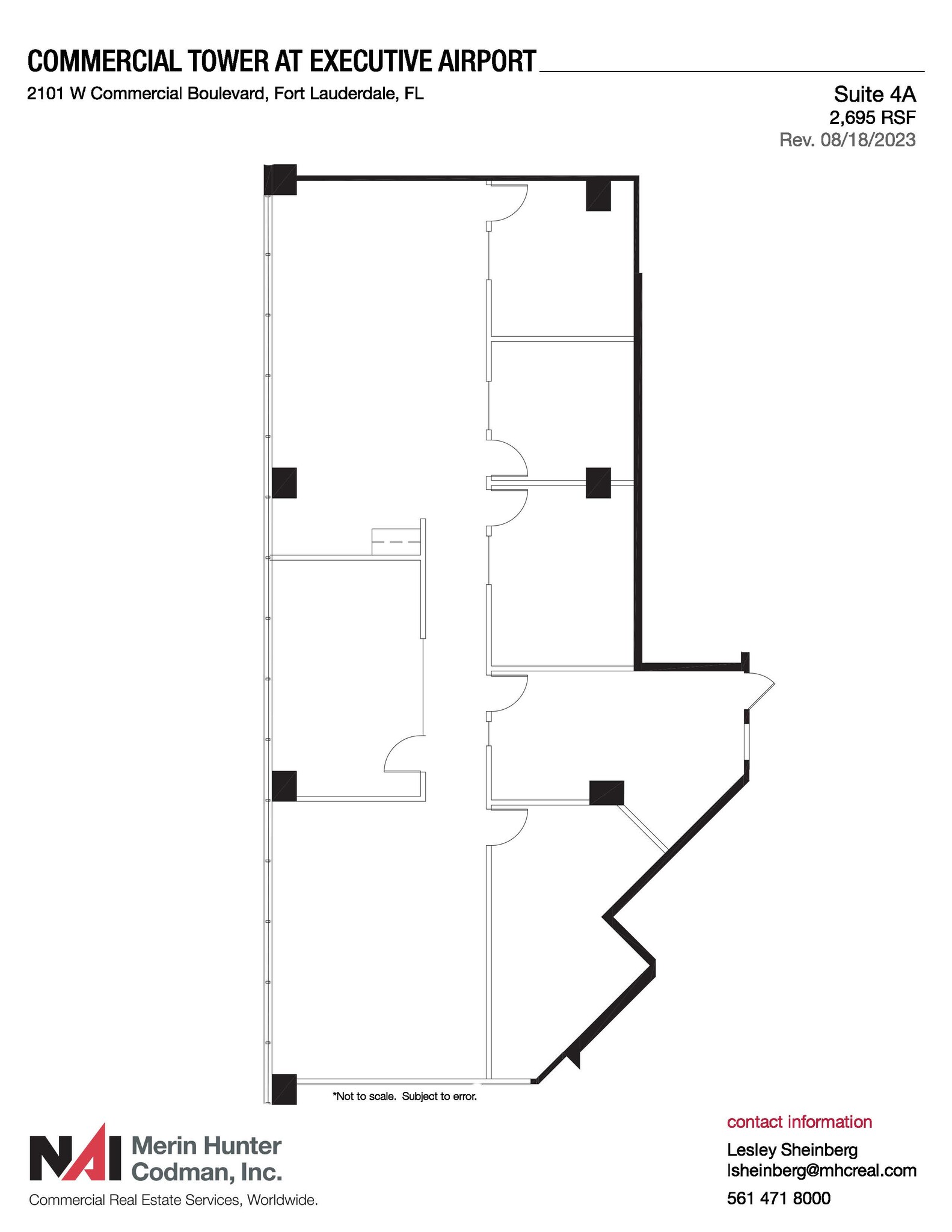 2101 W Commercial Blvd, Fort Lauderdale, FL for lease Floor Plan- Image 1 of 3