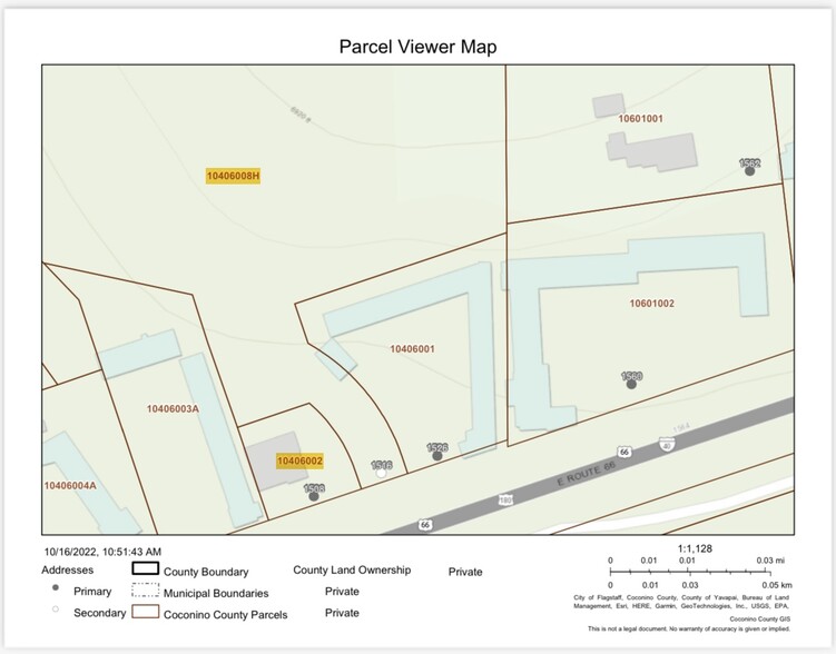 1516 Route 66, Flagstaff, AZ for sale - Plat Map - Image 1 of 1