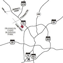 889 Franklin Rd, Marietta, GA - AERIAL  map view - Image1