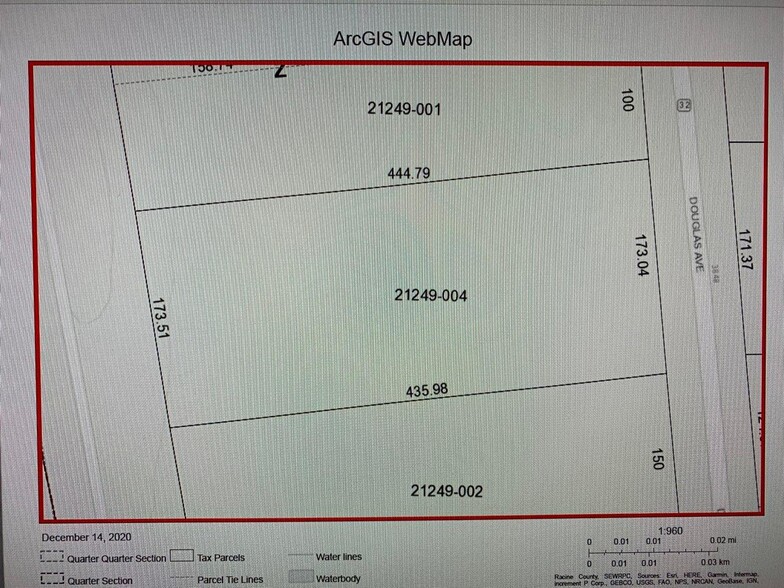 3840 Douglas Ave, Racine, WI for sale - Plat Map - Image 1 of 2