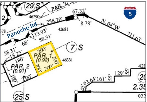 42681 West Panoche Road, Firebaugh, CA for lease - Plat Map - Image 2 of 3