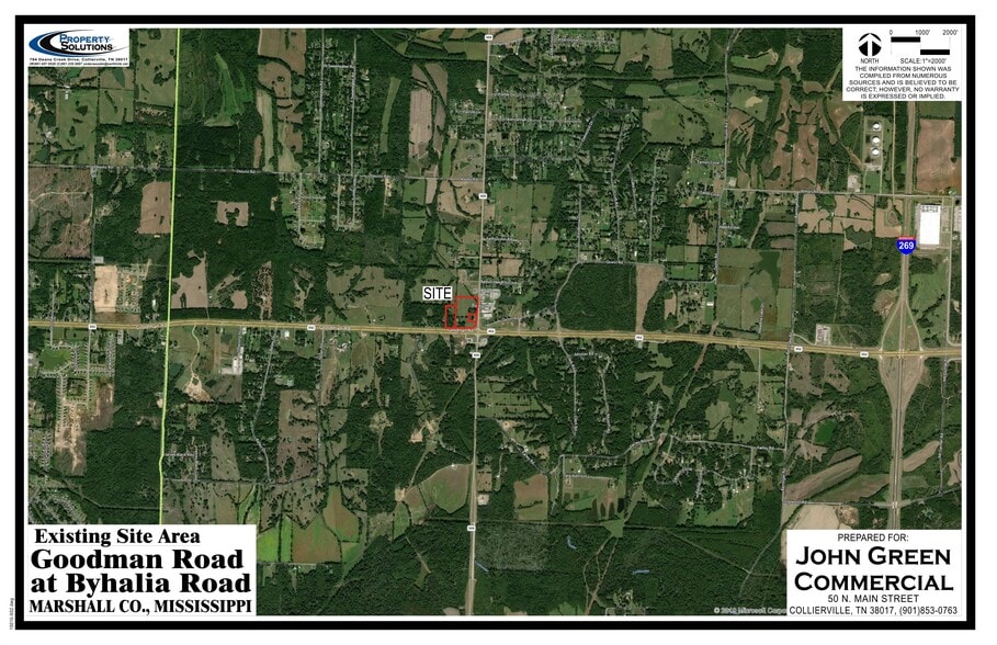 0 Highway 309 & 302, Byhalia, MS for sale - Aerial - Image 2 of 2