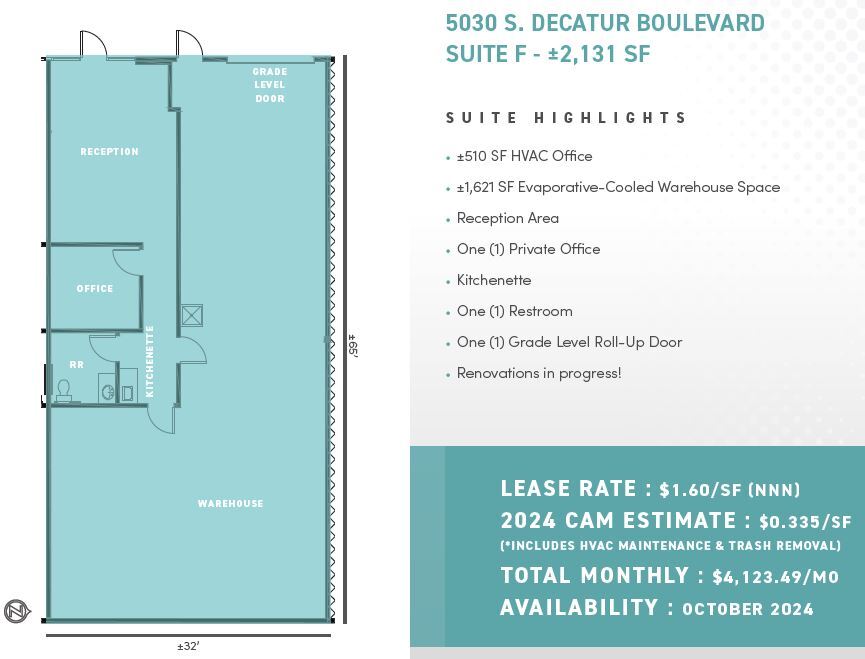 5030 S Decatur Blvd, Las Vegas, NV for lease Floor Plan- Image 1 of 1