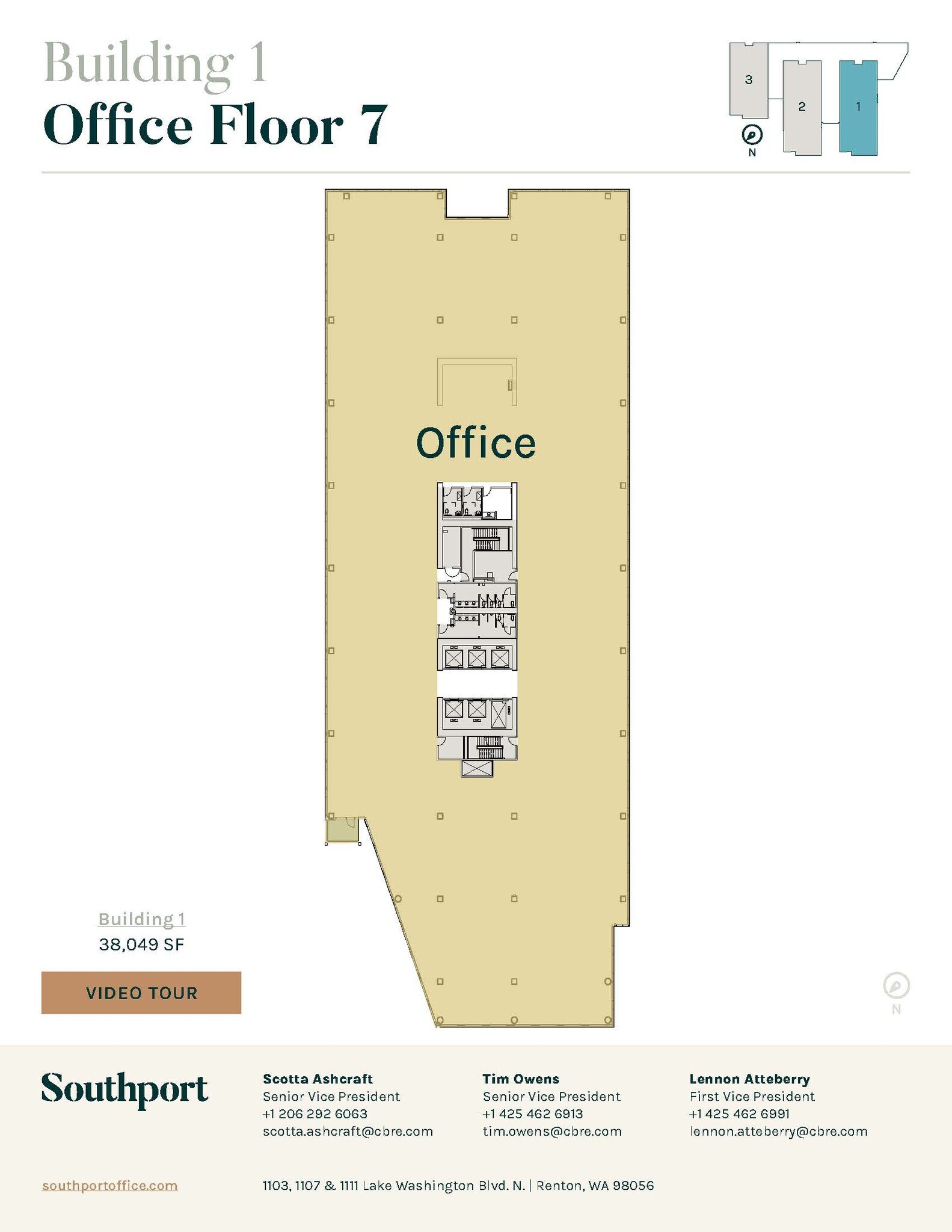 1101 Lake Washington Blvd N, Renton, WA for lease Floor Plan- Image 1 of 1