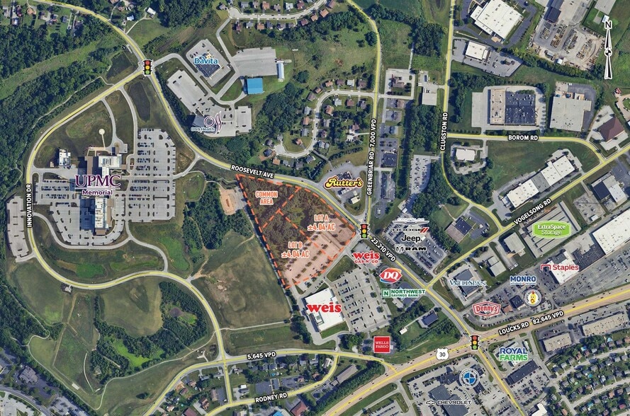 1800 Roosevelt Ave, York, PA for lease - Aerial - Image 2 of 3