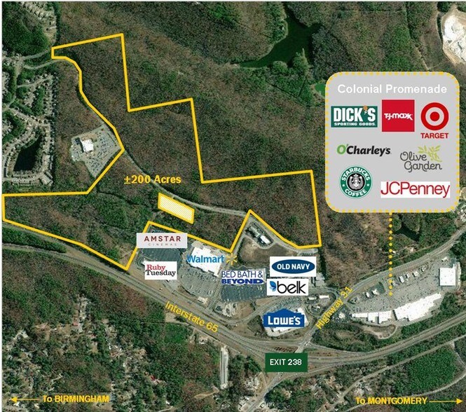 65 Interstate, Alabaster, AL for sale - Aerial - Image 1 of 1