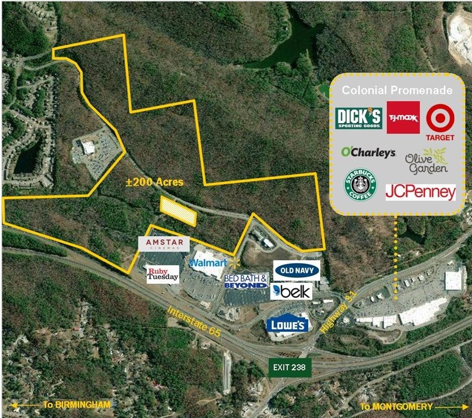 65 Interstate, Alabaster, AL for sale Aerial- Image 1 of 1