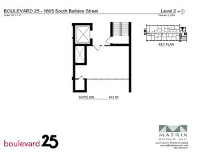 1805 S Bellaire St, Denver, CO for lease Site Plan- Image 2 of 2