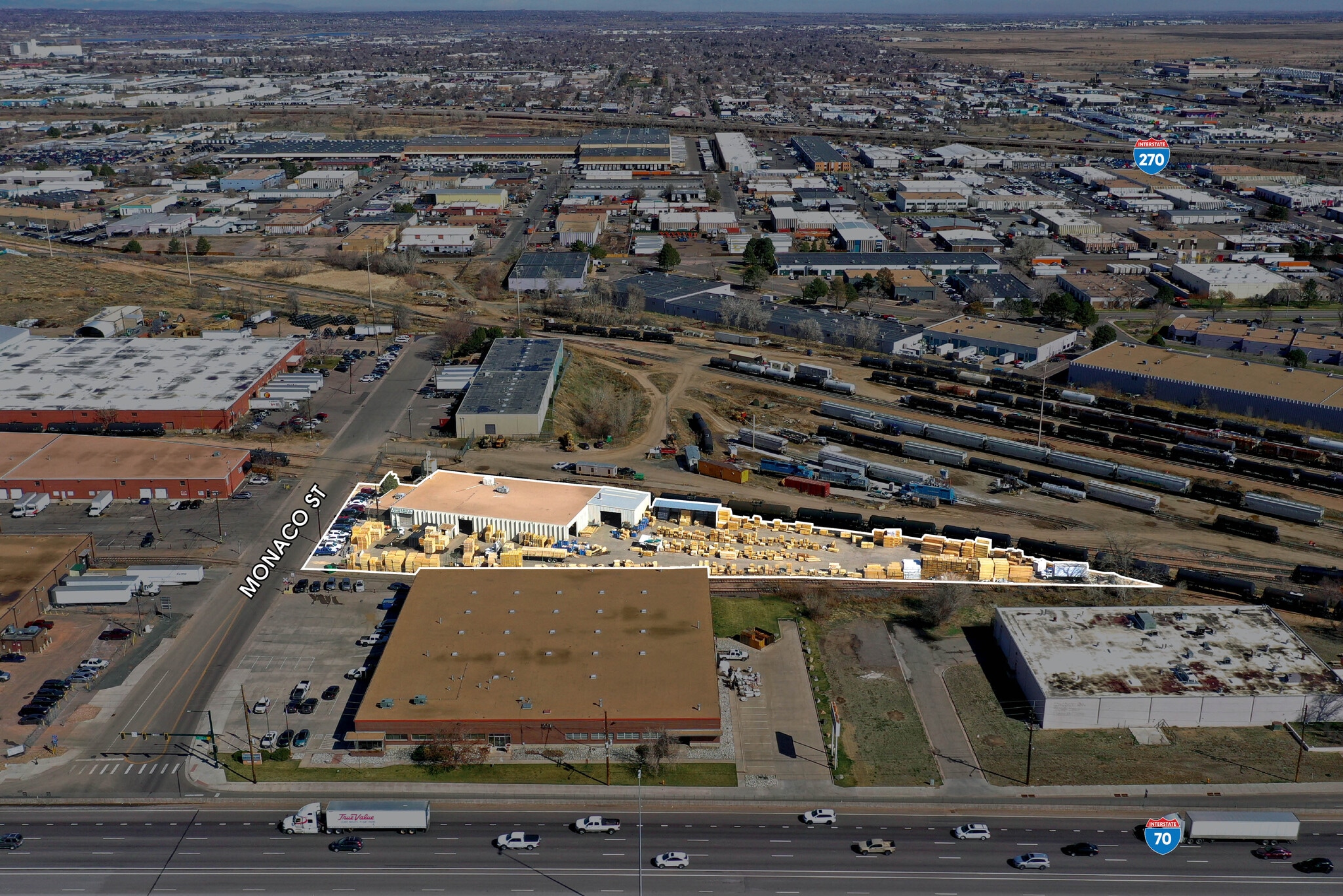4600 N Monaco St, Denver, CO for lease Aerial- Image 1 of 3