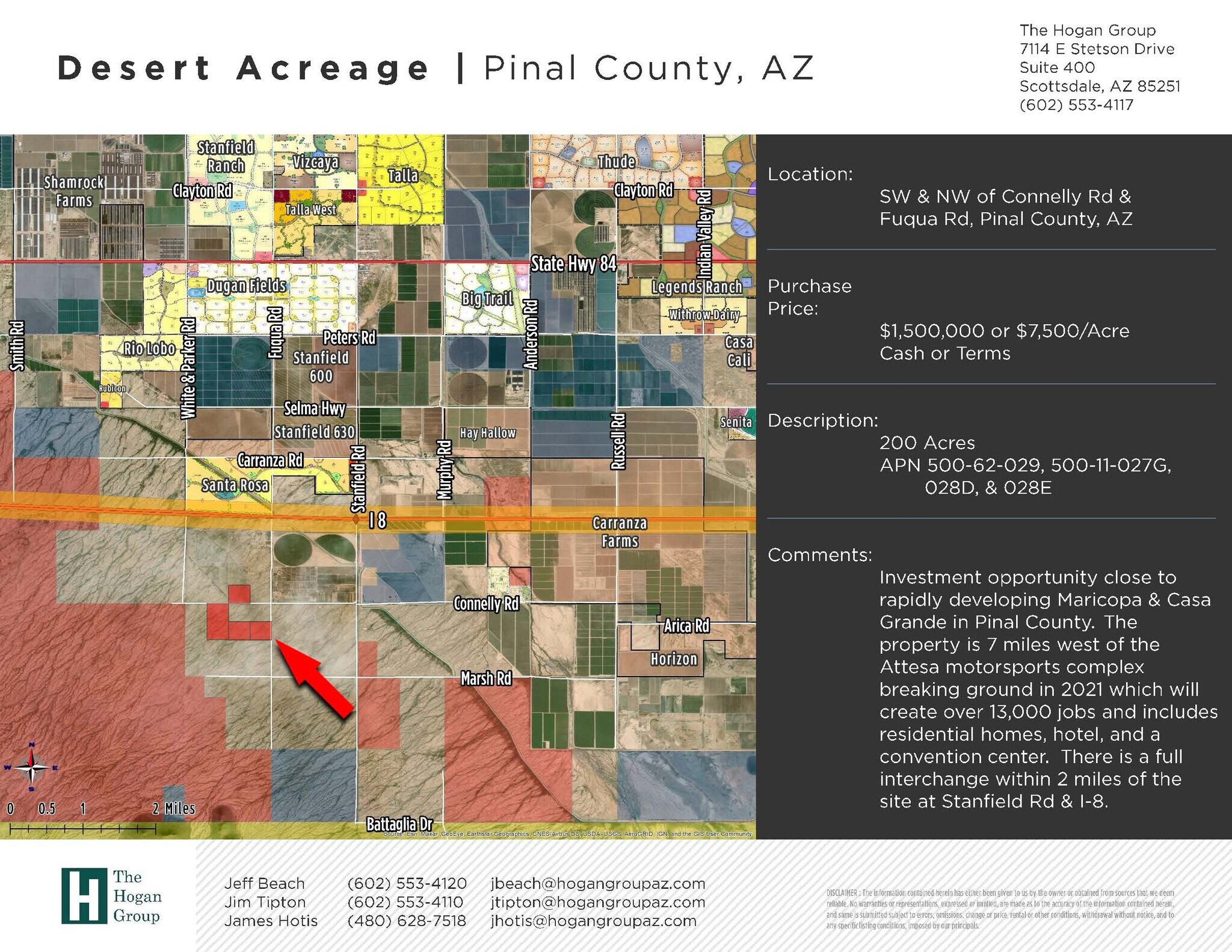 SW & NW Connelly Rd & Fuqua Rd, Stanfield, AZ for sale Other- Image 1 of 1