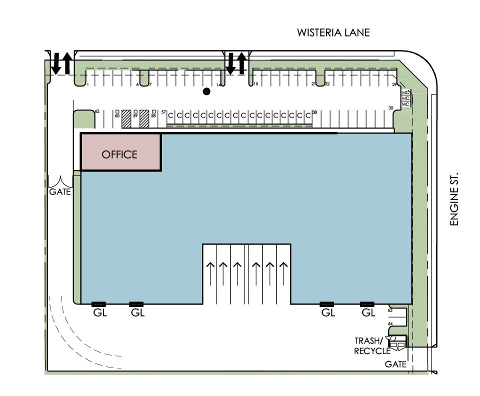 2200 Wisteria, Paso Robles, CA for lease Floor Plan- Image 1 of 2