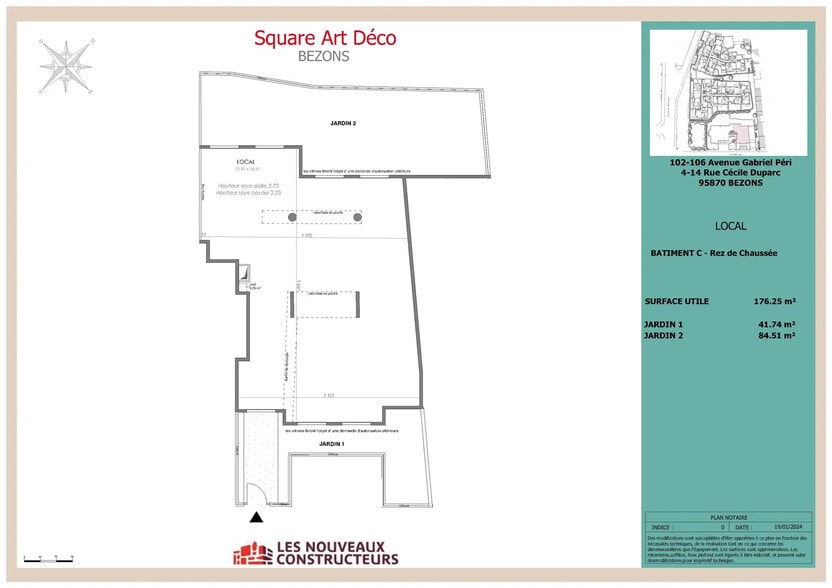 Rue Gabriel Reby, Bezons for sale - Floor Plan - Image 2 of 3