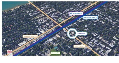 720 Main St, Evanston, IL for lease Aerial- Image 2 of 10