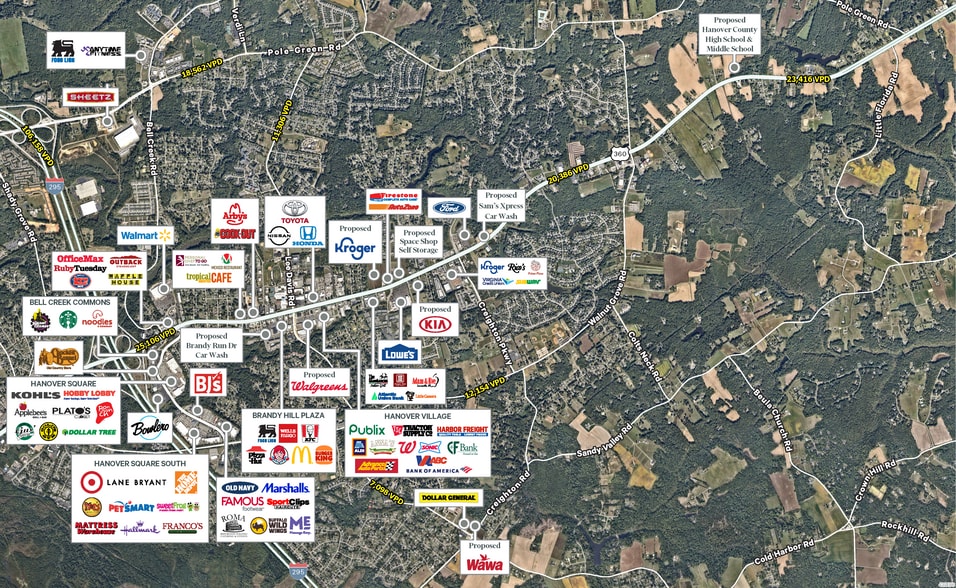 6200 Mechanicsville Tpke, Mechanicsville, VA for sale - Aerial - Image 2 of 4