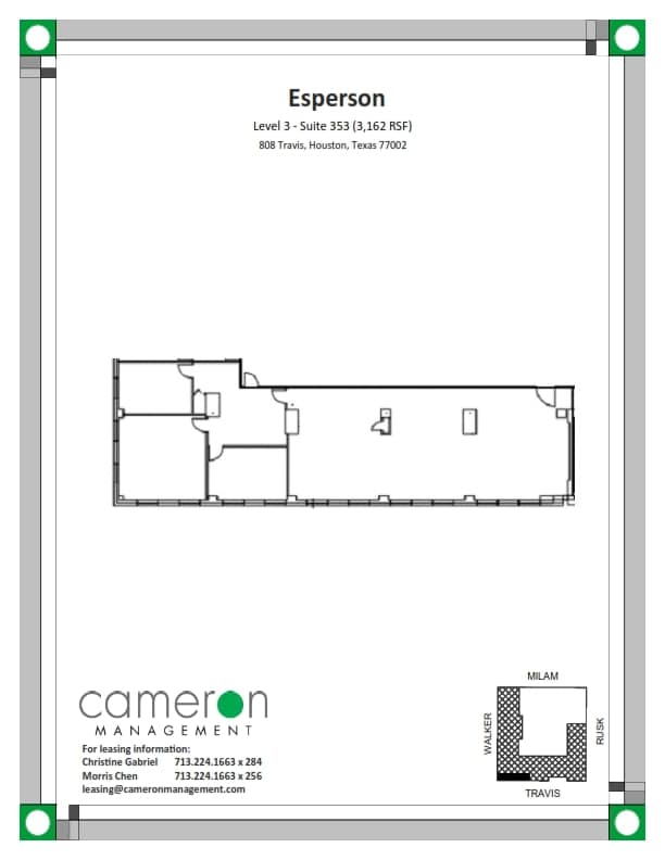 808 Travis St, Houston, TX for lease Floor Plan- Image 1 of 1
