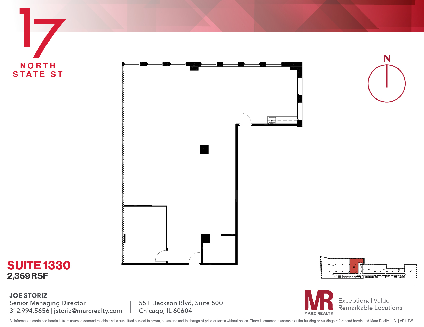 17 N State St, Chicago, IL for lease Floor Plan- Image 1 of 7