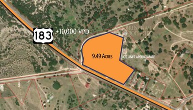 10831 S Highway 183, Briggs, TX - aerial  map view