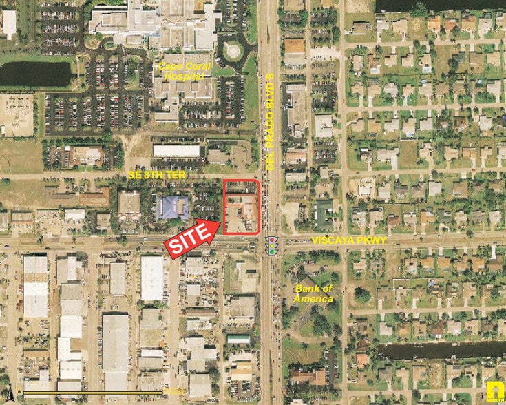 822 Del Prado Blvd S, Cape Coral, FL for lease - Aerial - Image 2 of 11