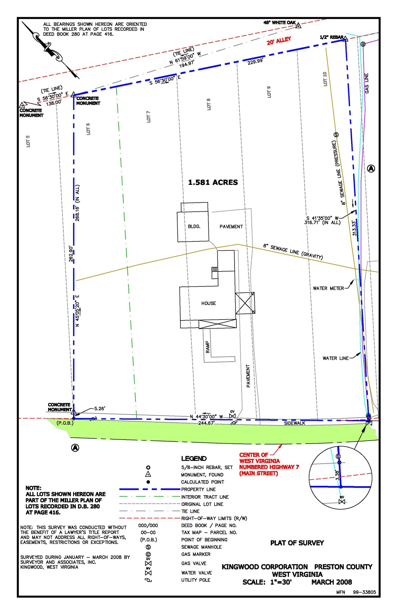 329 E Main St, Kingwood, WV for lease Plat Map- Image 1 of 6