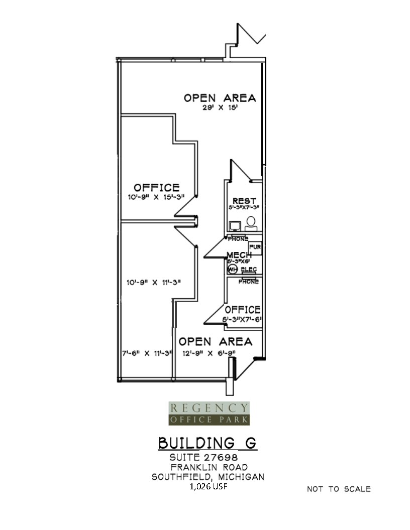 27650-27652 Franklin Rd, Southfield, MI for lease Floor Plan- Image 1 of 1