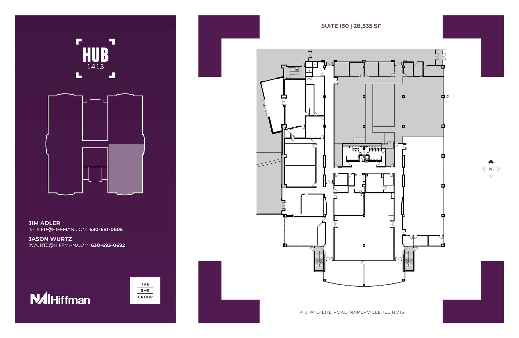 1415 W Diehl Rd, Naperville, IL for lease Floor Plan- Image 1 of 1