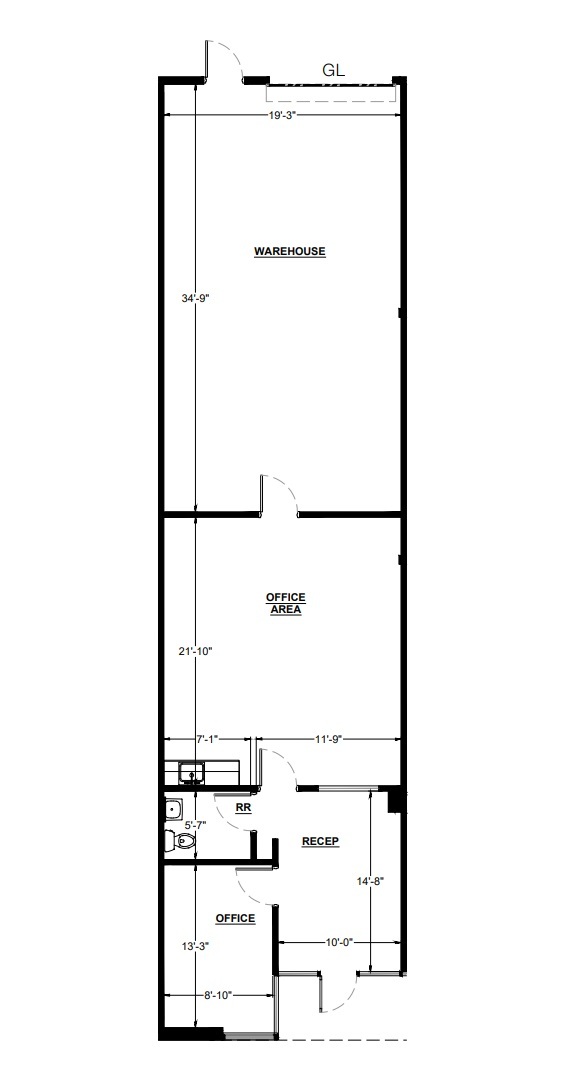 9560 Chesapeake Dr, San Diego, CA for lease Floor Plan- Image 1 of 1