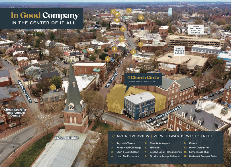 4 Church Cir, Annapolis, MD for lease - Aerial - Image 2 of 5