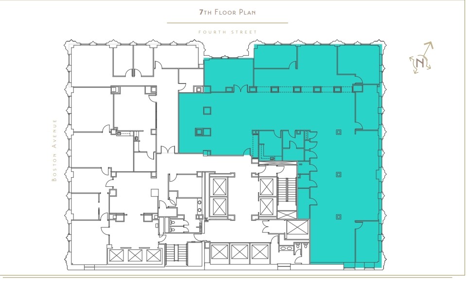 401 S Boston Ave, Tulsa, OK for lease Floor Plan- Image 1 of 1