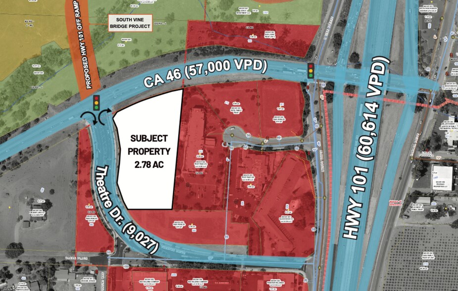 SE CNR of Hwy 46 and Theatre Dr, Paso Robles, CA for lease - Primary Photo - Image 1 of 1