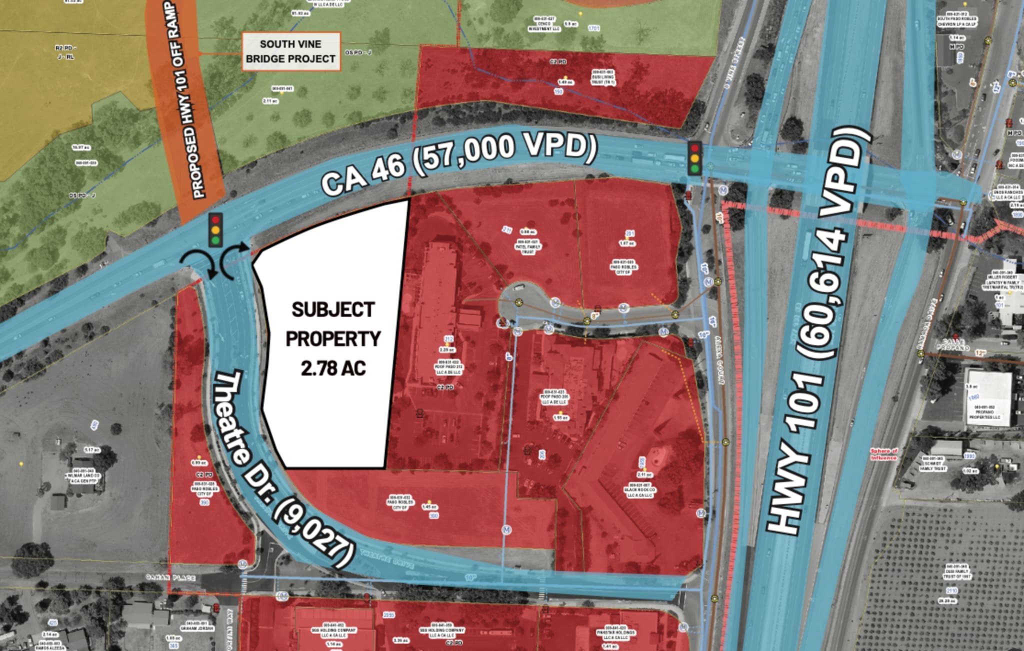 SE CNR of Hwy 46 and Theatre Dr, Paso Robles, CA for lease Primary Photo- Image 1 of 2