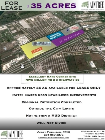 Highway 90 & Miller Rd 2, Houston, TX for sale - Primary Photo - Image 1 of 1