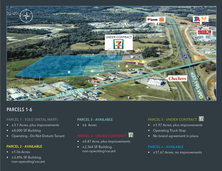 Interstate 45 & US Highway 84, Fairfield, TX for sale - Aerial - Image 2 of 5