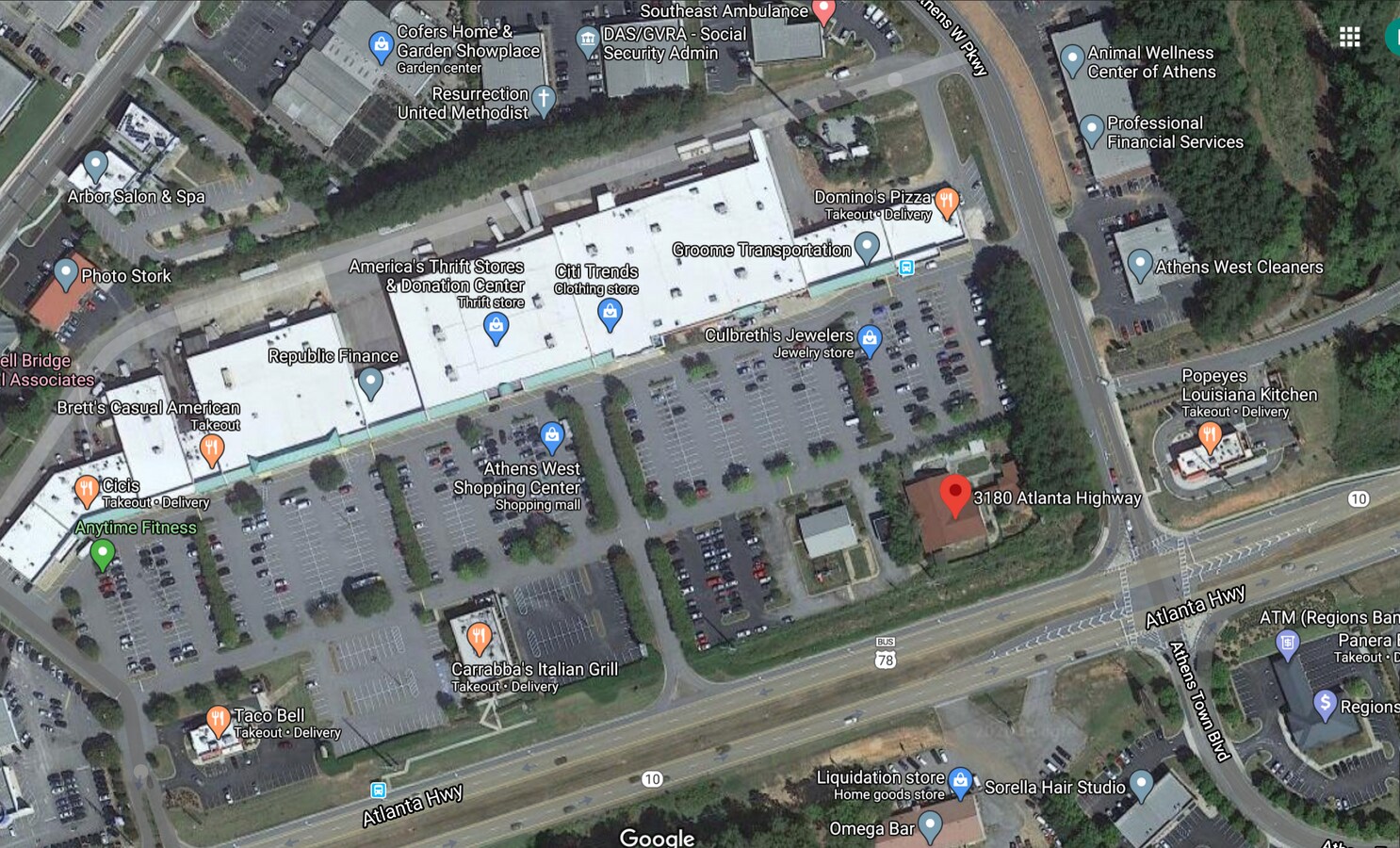 3180 Atlanta Hwy, Athens, GA 30606