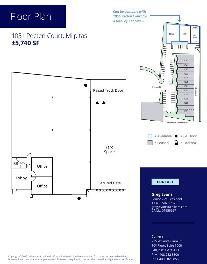 1051-1055 Pecten Ct, Milpitas, CA for lease Floor Plan- Image 1 of 1