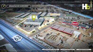 10186 Highway 63 N, Bono, AR - AERIAL  map view - Image1