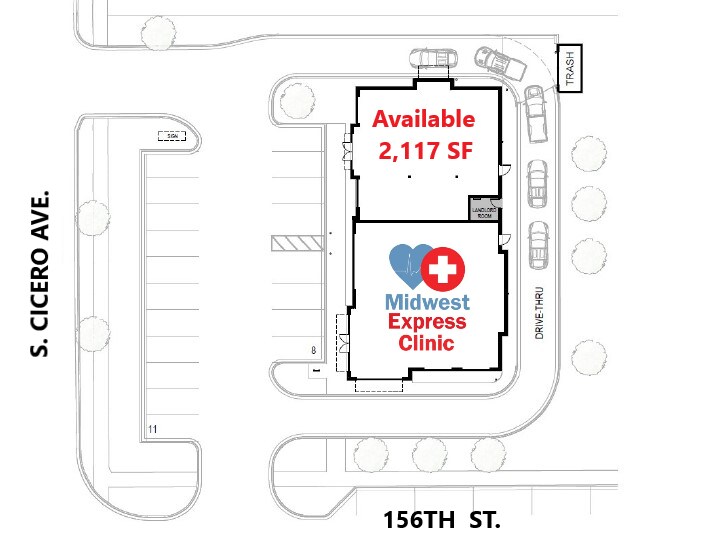 15541 Cicero Ave, Oak Forest, IL for lease - Building Photo - Image 2 of 7