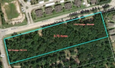 Fm 1314, Conroe, TX - AERIAL  map view