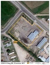 1259 State Highway 89 N, Evanston, WY - aerial  map view - Image1