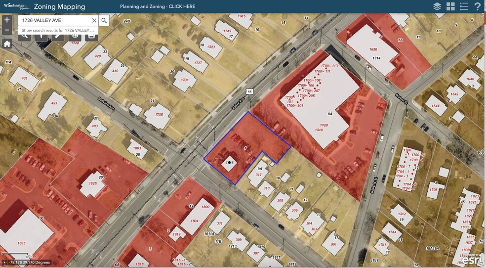 1726 Valley Ave, Winchester, VA for sale - Aerial - Image 3 of 12