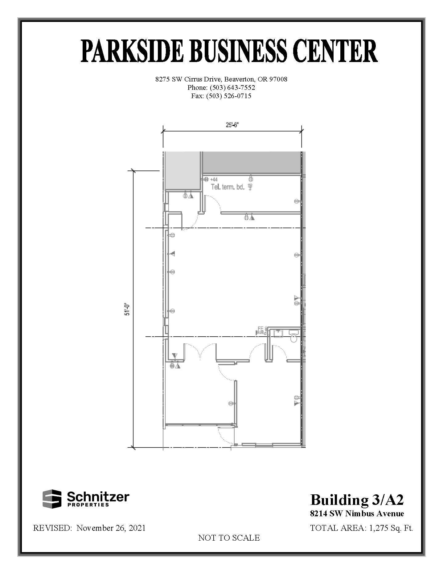 8362-8380 SW Nimbus Ave, Beaverton, OR for lease Floor Plan- Image 1 of 1