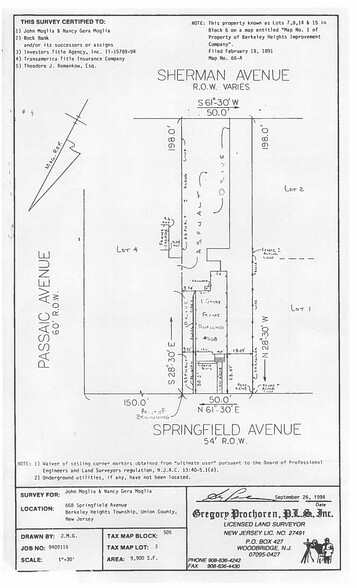 668 Springfield Ave, Berkeley Heights, NJ for sale - Site Plan - Image 3 of 3