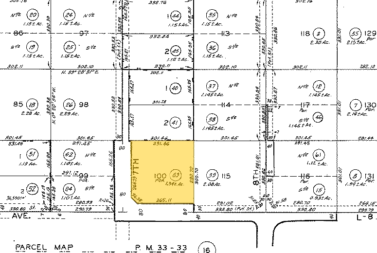 715 E Avenue L-8, Lancaster, CA for sale - Plat Map - Image 2 of 8